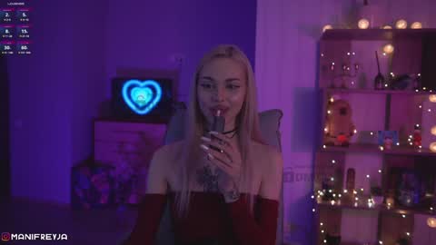 Snapshot of manifreyja chatting on 01.20.25 Amelie online show from 01.20.25