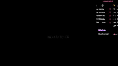 Snapshot of mariebycb chatting on 11.24.25 Maria online show from 11.24.25