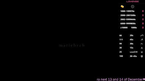 Snapshot of mariebycb chatting on 12.02.25 Maria online show from 12.02.25