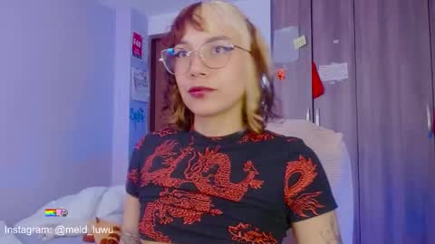 Snapshot of mel_dahlia chatting on 05.17.26 Melissa - - Please help me to reach 100 thumbs up online show from 05.17.26
