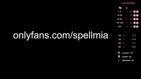 Mia  instagram miasspell online show from 12.07.24