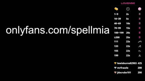 Mia  instagram miasspell online show from 01.28.25