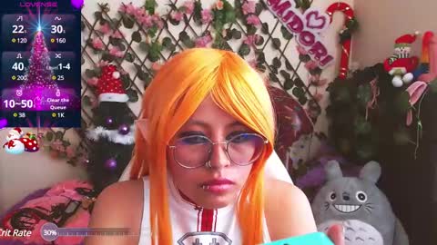 Snapshot of midoriquinn chatting on 12.13.24 Midori 7u7 online show from 12.13.24