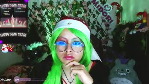 Snapshot of midoriquinn chatting on 01.03.25 Midori 7u7 online show from 01.03.25