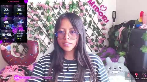 Snapshot of midoriquinn chatting on 01.21.25 Midori 7u7 online show from 01.21.25