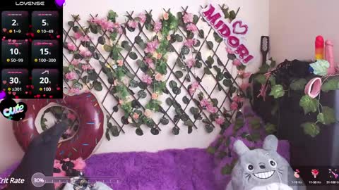 Snapshot of midoriquinn chatting on 02.06.25 Midori 7u7 online show from 02.06.25