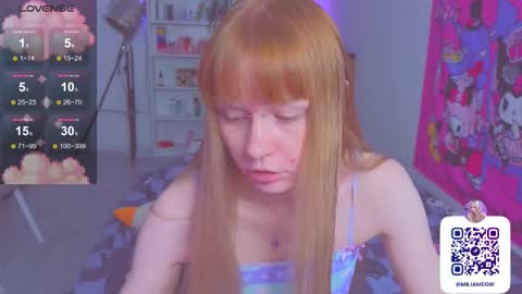 Snapshot of miliameow chatting on 09.09.25 Milia online show from 09.09.25