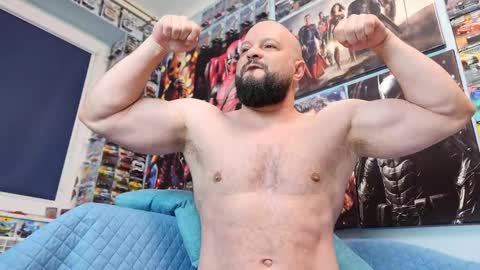 Snapshot of muscular_bear chatting on 03.19.26 Chris online show from 03.19.26