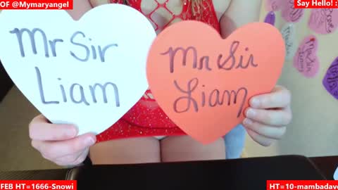 Snapshot of mymaryangel chatting on 02.13.25 mymaryangel online show from 02.13.25