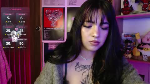 Snapshot of ninfa_ch chatting on 02.14.26 Ninfa online show from 02.14.26