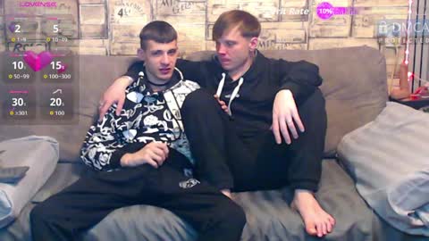 Max tall dark-haired guy with tattoos and Phil blond-haired online show from 04.04.26
