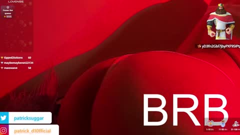 Snapshot of patrick_d01 chatting on 02.01.25 Patrick online show from 02.01.25