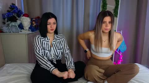 Lora black  and Lili blonde welcome you here online show from 12.24.24