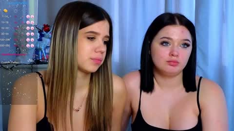 Lora black  and Lili blonde welcome you here online show from 02.04.25