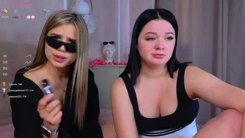 Lora black  and Lili blonde welcome you here online show from 02.22.25