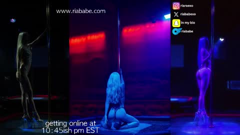 Snapshot of riababe chatting on 02.24.25 ria online show from 02.24.25