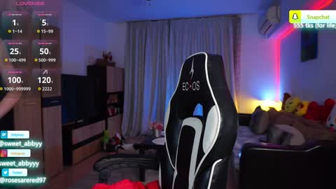Snapshot of rosesarered97 chatting on 10.11.25 Abbygail online show from 10.11.25