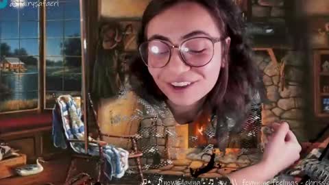 Snapshot of safaeri chatting on 12.04.24 Safa online show from 12.04.24