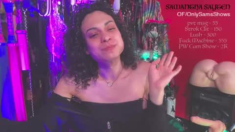 Snapshot of samanthasayten chatting on 10.16.25 Samantha SayTen online show from 10.16.25