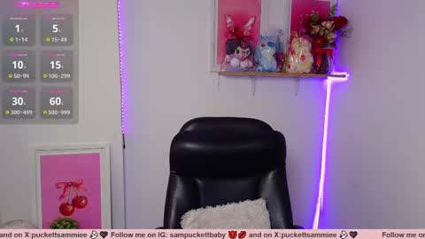 Snapshot of sampuckettbaby chatting on 02.22.25 sampuckettbaby online show from 02.22.25