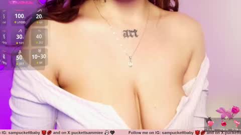 Snapshot of sampuckettbaby chatting on 10.22.25 sampuckettbaby online show from 10.22.25