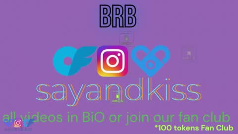 Say and kiss online show from 05.03.26