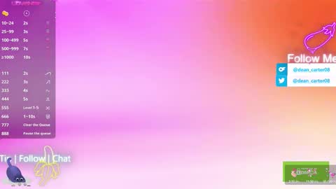 Dean Carter online show from 10.07.25