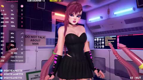 SkyeAnette online show from 11.08.25