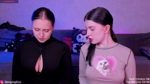 Snapshot of sleepingduo chatting on 06.09.26 Hi We are Iva and Angela Nice to meet u 3 online show from 06.09.26