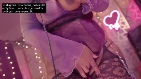 Succubus RoseMilk online show from 02.25.25