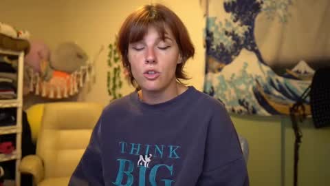 Snapshot of sushifox chatting on 10.01.25 online show from 10.01.25