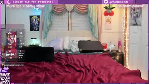 Snapshot of v3n0mb1t3z chatting on 10.10.25 kermit online show from 10.10.25