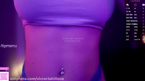 Snapshot of victoriahillova chatting on 06.15.26 Victoria Hillova online show from 06.15.26