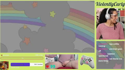 Snapshot of violentlycurly chatting on 05.08.26 Curly the Coin Operated Toy online show from 05.08.26
