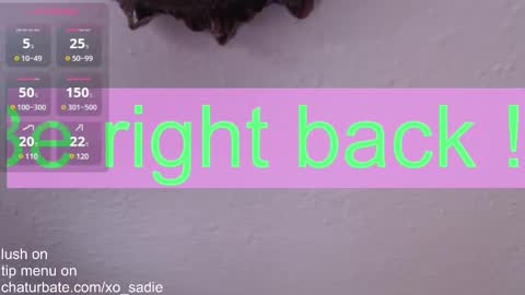 Xo Sadie online show from 02.09.25