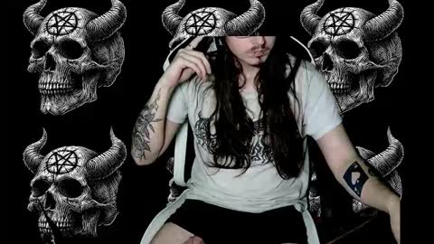 Snapshot of xthedamnedx chatting on 11.22.25 GothBF online show from 11.22.25