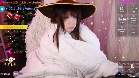 Snapshot of yourcutewaifu chatting on 12.16.24 Lina Fansly online show from 12.16.24