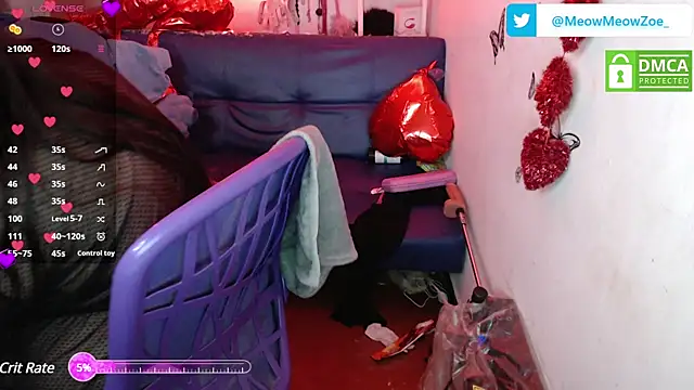 MeowMeowZoe online show from 02.20.25