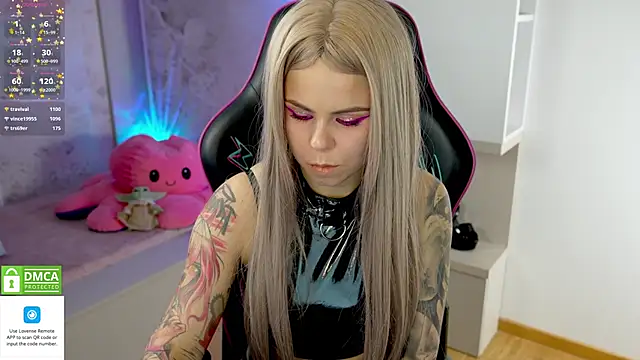 Latex Kitty online show from 03.21.25