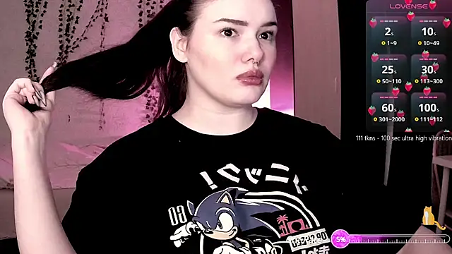 strawberry elfcat online show from 03.18.25