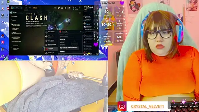 crystal7u7 online show from 10.17.25