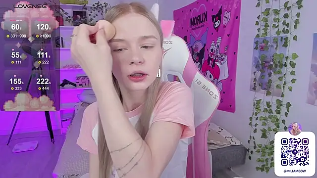 Snapshot of Milia_Parker chatting on 02.14.25 Milia Parker online show from 02.14.25