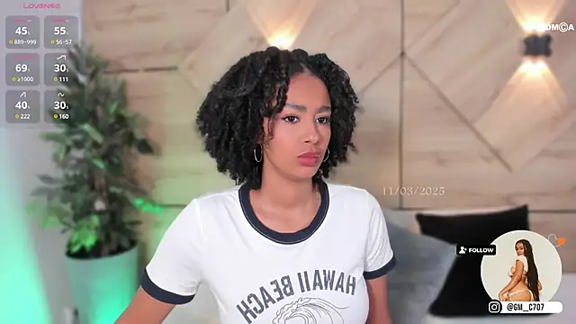 Snapshot of GemmaCarter_ chatting on 03.11.25 GemmaCarter online show from 03.11.25