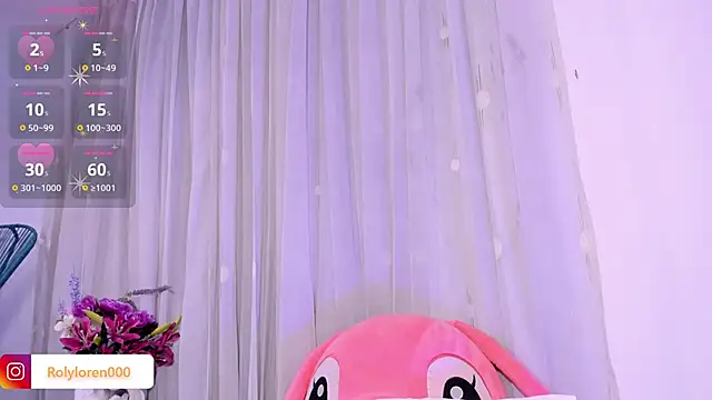 Snapshot of RolyLoren chatting on 02.08.25 RolyLoren online show from 02.08.25