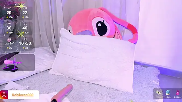 Snapshot of RolyLoren chatting on 02.08.25 RolyLoren online show from 02.08.25