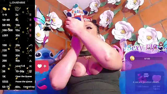 Snapshot of IngritBitch chatting on 03.14.25 IngritBitch online show from 03.14.25