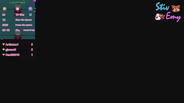 Snapshot of emiandstiv chatting on 12.21.24 emiandstiv online show from 12.21.24