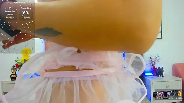 Snapshot of KathyShine chatting on 01.03.25 KathyShine online show from 01.03.25