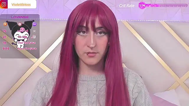 Snapshot of Violettbloss chatting on 01.10.25 Violettbloss online show from 01.10.25