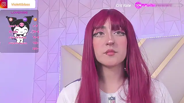 Snapshot of Violettbloss chatting on 01.13.25 Violettbloss online show from 01.13.25